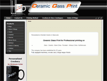 Tablet Screenshot of ceramicglassprint.co.za